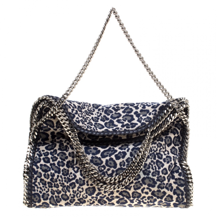 Pre Owned Stella McCartney Multicolor Animal Embroidered Canvas Small Falabella Tote