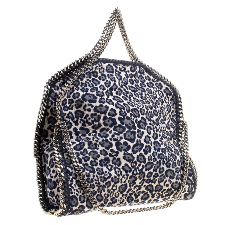 Pre Owned Stella McCartney Multicolor Animal Embroidered Canvas Small Falabella Tote