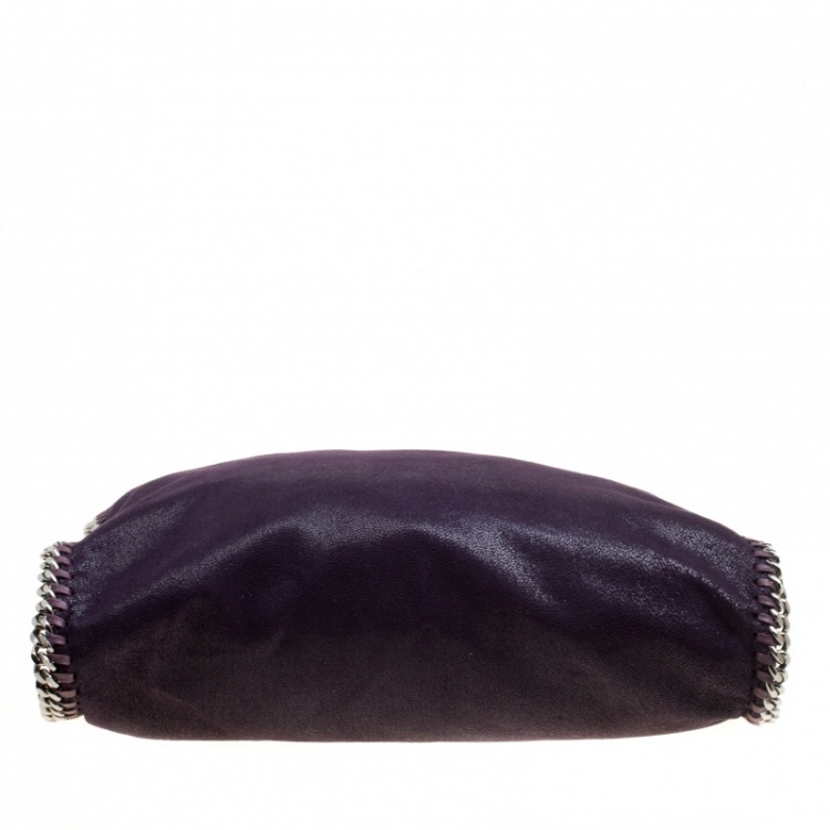 Pre Owned Stella McCartney Purple Faux Leather Small Falabella Tote
