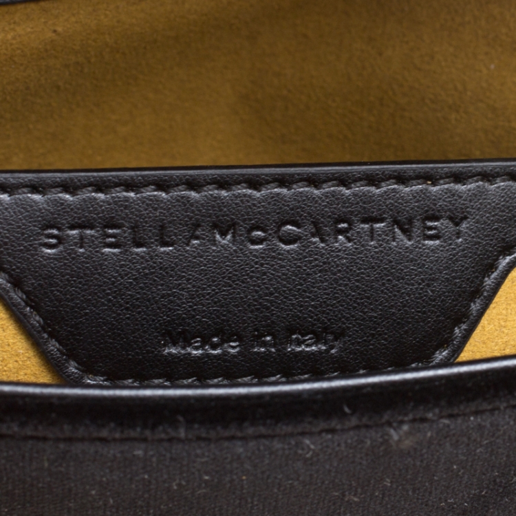 Pre Owned Stella McCartney Black Velvet Falabella Shoulder Bag