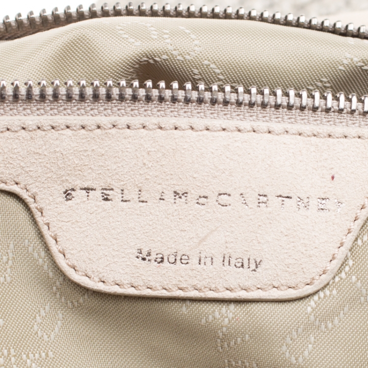 Pre Owned Stella McCartney Beige Woven Fabric Bucket Tote