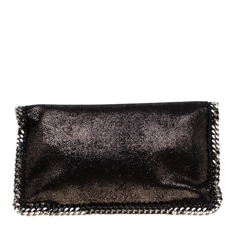 Pre Owned Stella McCartney Black Falabella Clutch