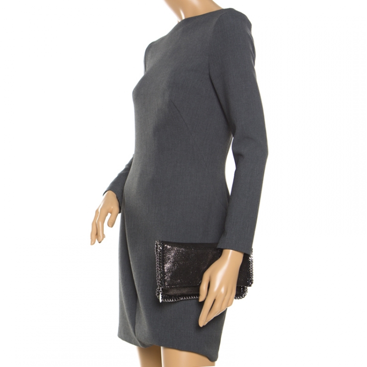 Pre Owned Stella McCartney Black Falabella Clutch