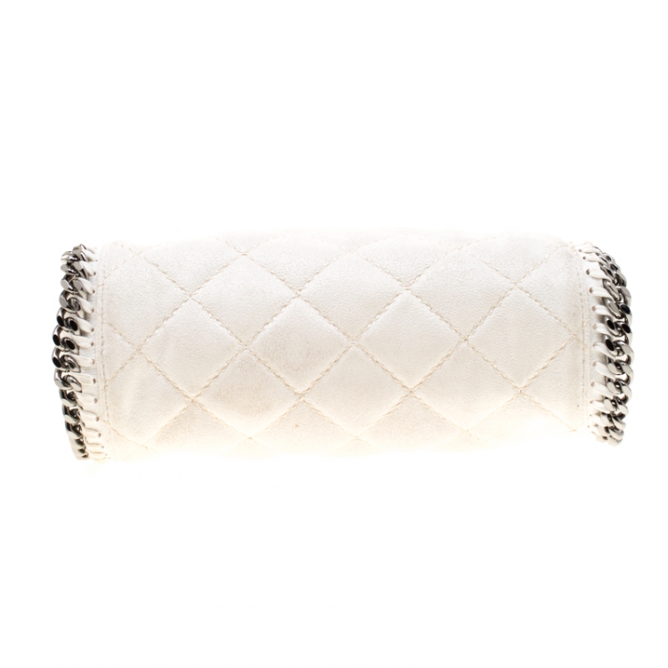 مملوكة مسبقًا Stella McCartney Off White Faux Leather Mini Falabella Tote