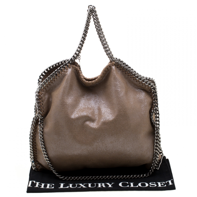 مملوكة مسبقًا Stella McCartney Beige Faux Leather Small Falabella Tote