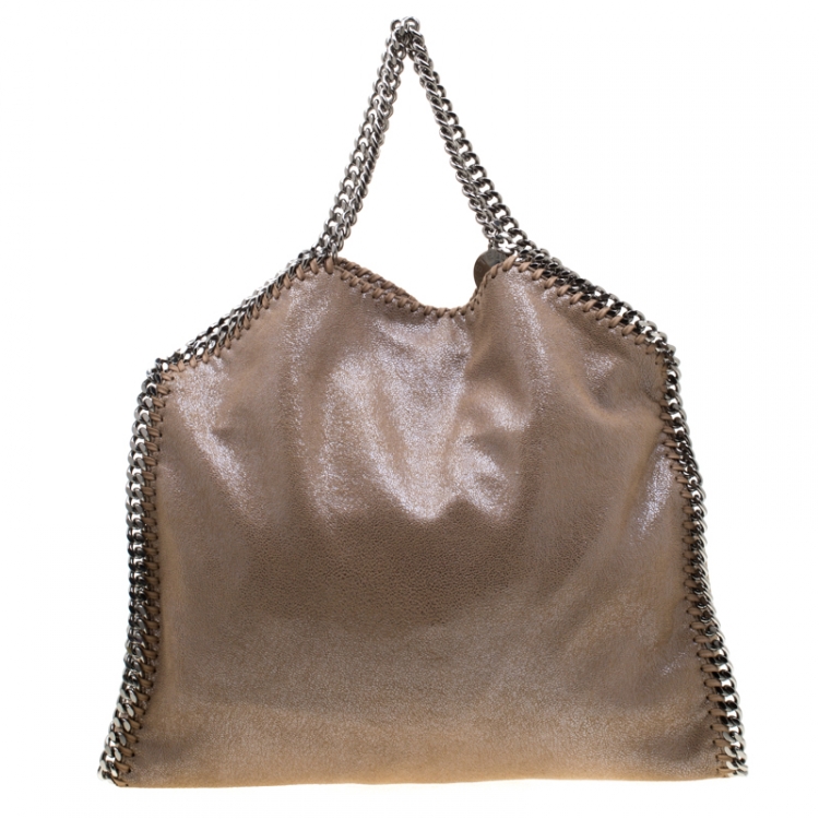 مملوكة مسبقًا Stella McCartney Beige Faux Leather Small Falabella Tote