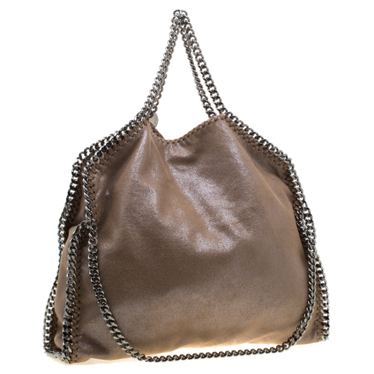 مملوكة مسبقًا Stella McCartney Beige Faux Leather Small Falabella Tote