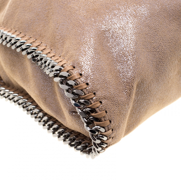 مملوكة مسبقًا Stella McCartney Beige Faux Leather Small Falabella Tote