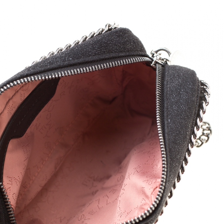 مملوكة مسبقًا Stella McCartney Black Shaggy Deer Faux Leather Falabella Crossbody Bag