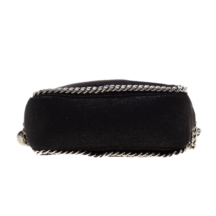 مملوكة مسبقًا Stella McCartney Black Shaggy Deer Faux Leather Falabella Crossbody Bag