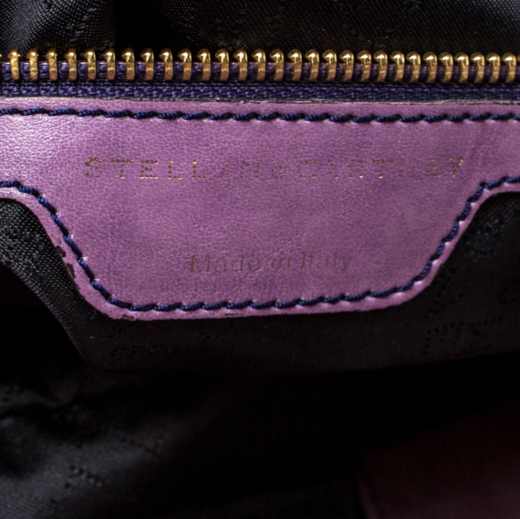 Pre Owned Stella McCartney Purple Faux Python Bailey Boo Hobo