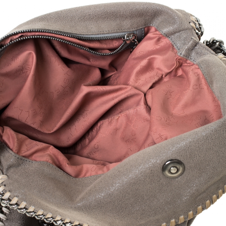 مملوكة مسبقًا Stella McCartney Grey Faux Leather Falabella Chain Tote
