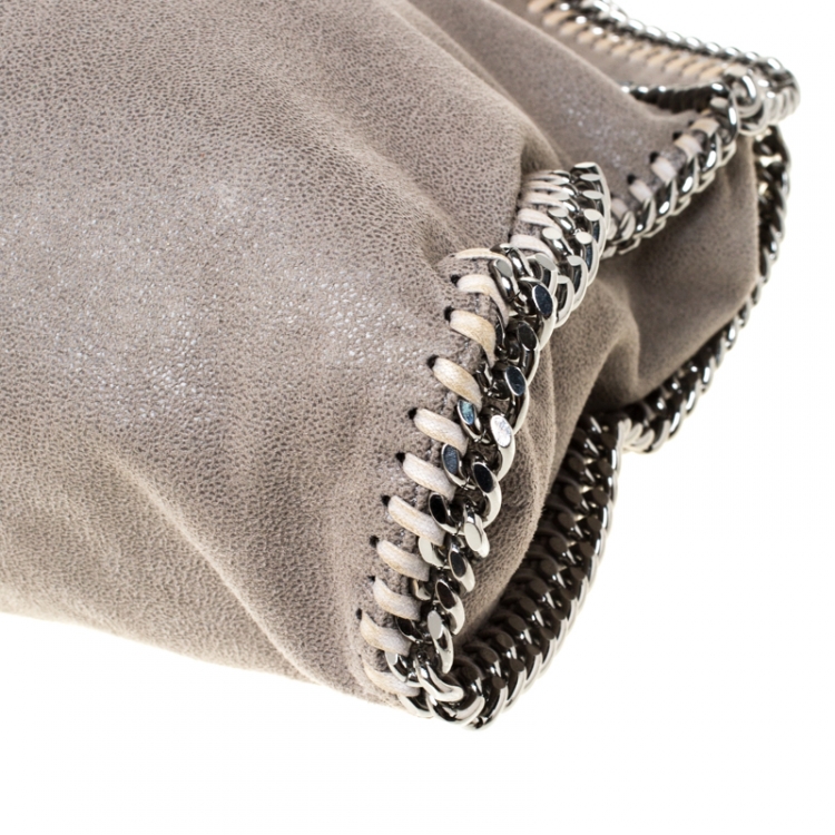 مملوكة مسبقًا Stella McCartney Grey Faux Leather Falabella Chain Tote