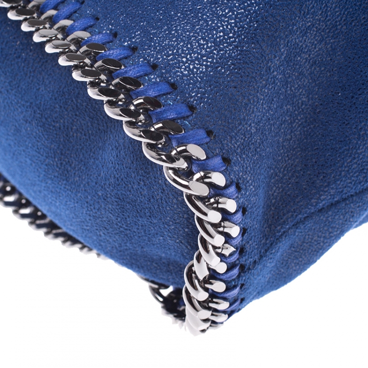 مملوكة مسبقًا Stella McCartney Blue Faux Leather Falabella Shaggy Backpack