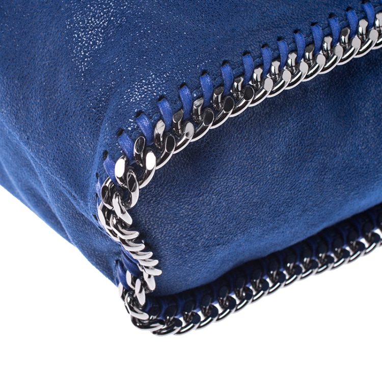 مملوكة مسبقًا Stella McCartney Blue Faux Leather Falabella Shaggy Backpack