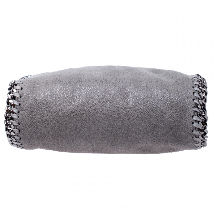 Pre Owned Stella McCartney Grey Faux Leather Tiny Falabella Crossbody Bag
