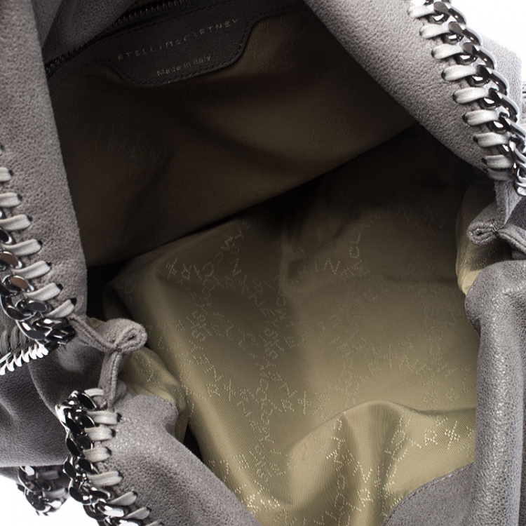 Pre Owned Stella McCartney Grey Faux Leather Small Falabella Tote