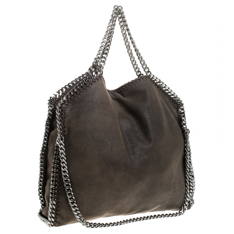 Pre Owned Stella McCartney Brown Faux Leather Small Falabella Tote