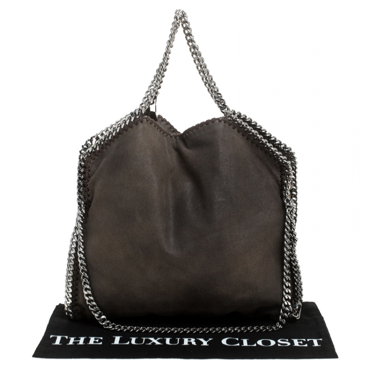 Pre Owned Stella McCartney Brown Faux Leather Small Falabella Tote