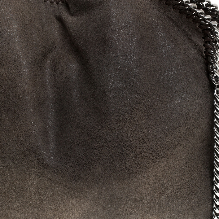 Pre Owned Stella McCartney Brown Faux Leather Small Falabella Tote