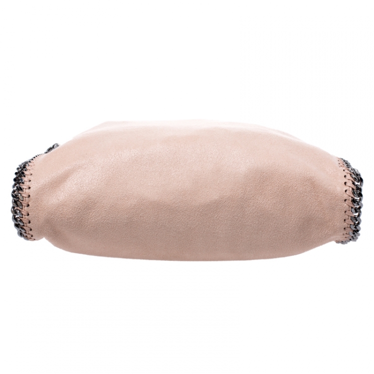 Pre Owned Stella McCartney Peach Faux Leather Small Falabella Tote