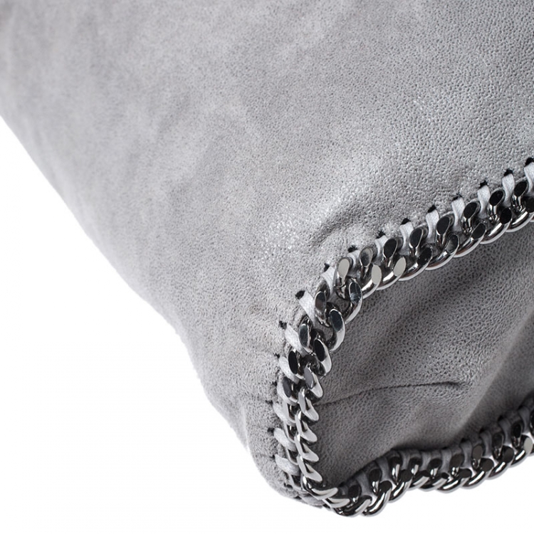 Pre Owned Stella McCartney Grey Faux Leather Small Falabella Tote