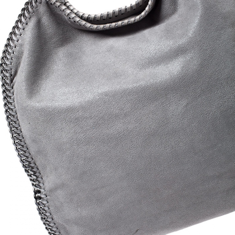Pre Owned Stella McCartney Grey Faux Leather Small Falabella Tote