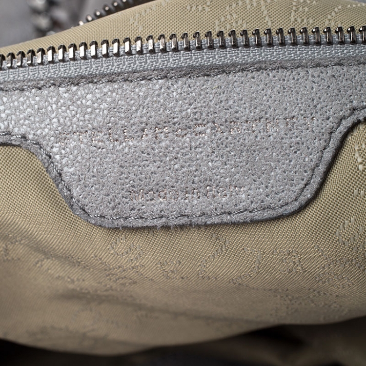 Pre Owned Stella McCartney Grey Faux Leather Small Falabella Tote