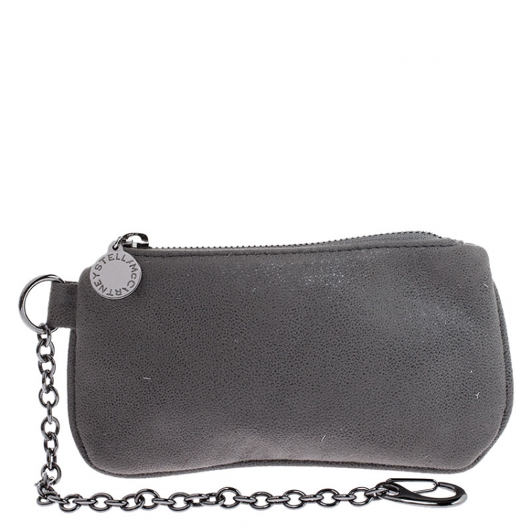 Pre Owned Stella McCartney Grey Faux Leather Small Falabella Tote