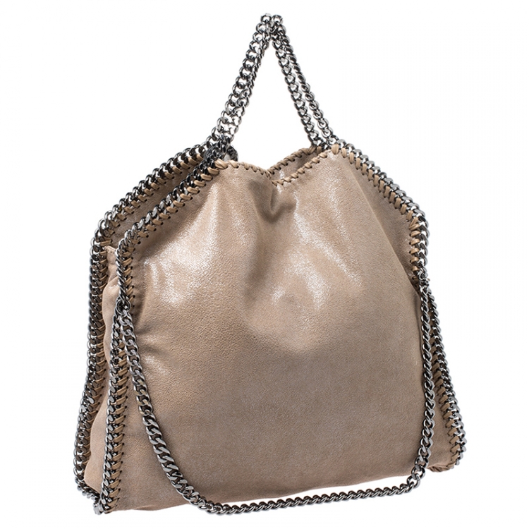 مملوكة مسبقًا Stella McCartney Beige Faux Leather Small Falabella Tote