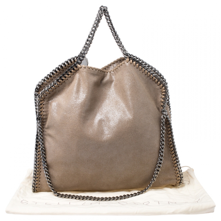 مملوكة مسبقًا Stella McCartney Beige Faux Leather Small Falabella Tote