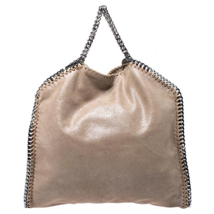 مملوكة مسبقًا Stella McCartney Beige Faux Leather Small Falabella Tote