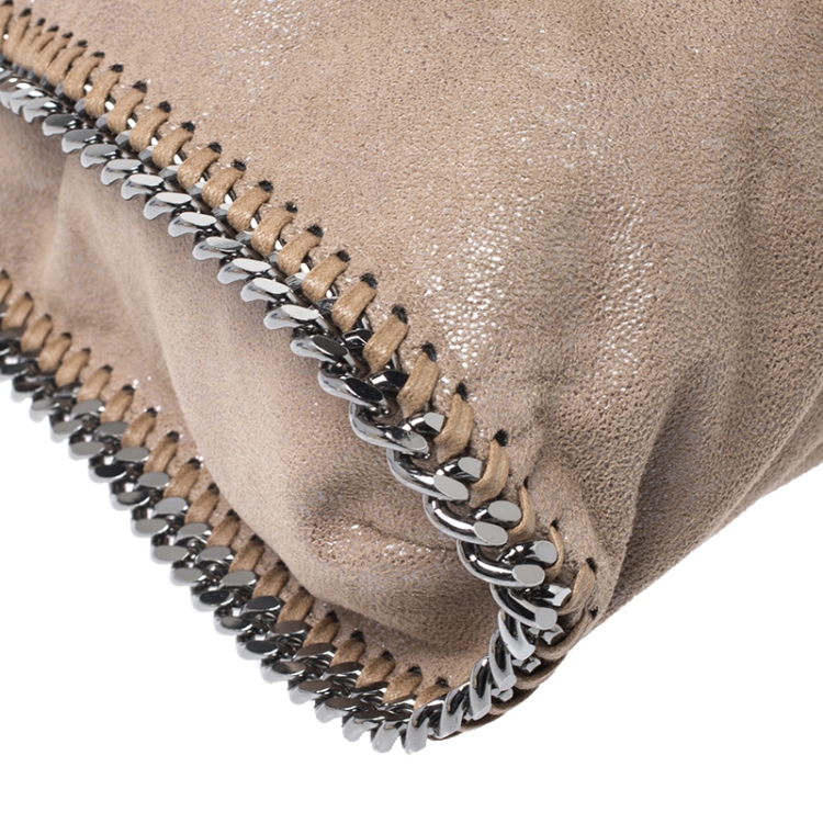 مملوكة مسبقًا Stella McCartney Beige Faux Leather Small Falabella Tote