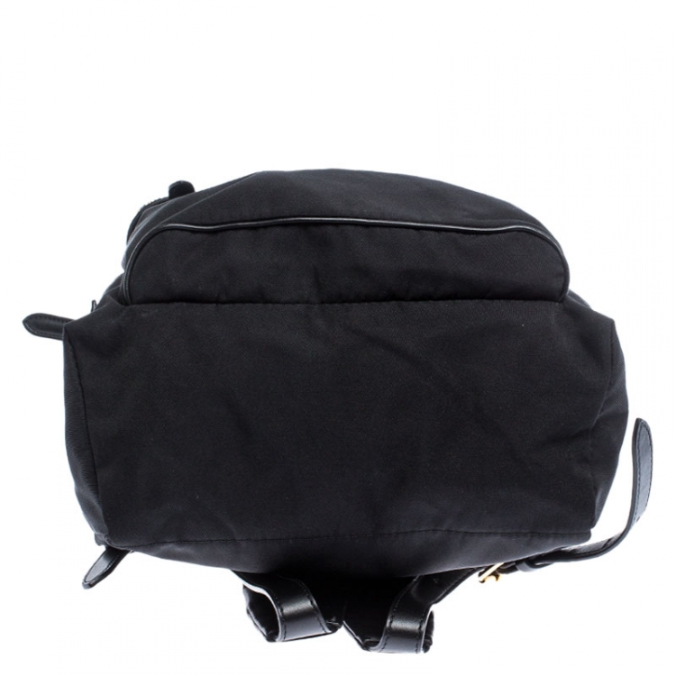 Pre Owned Stella McCartney Black Nylon and Leather Falabella Backpack