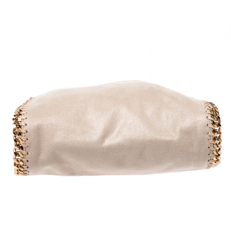 Pre Owned Stella McCartney Beige Faux Leather Mini Falabella Tote 