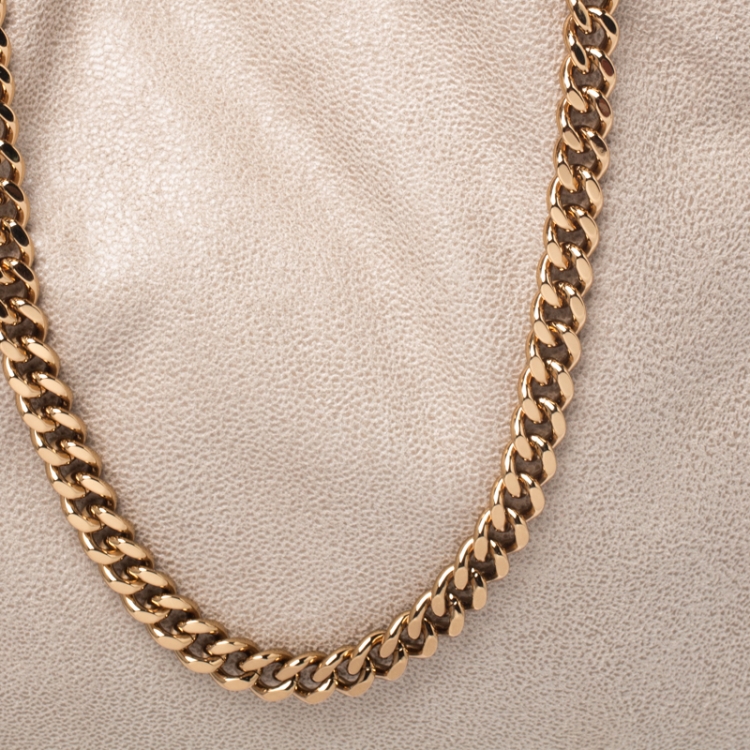 Pre Owned Stella McCartney Beige Faux Leather Mini Falabella Tote 