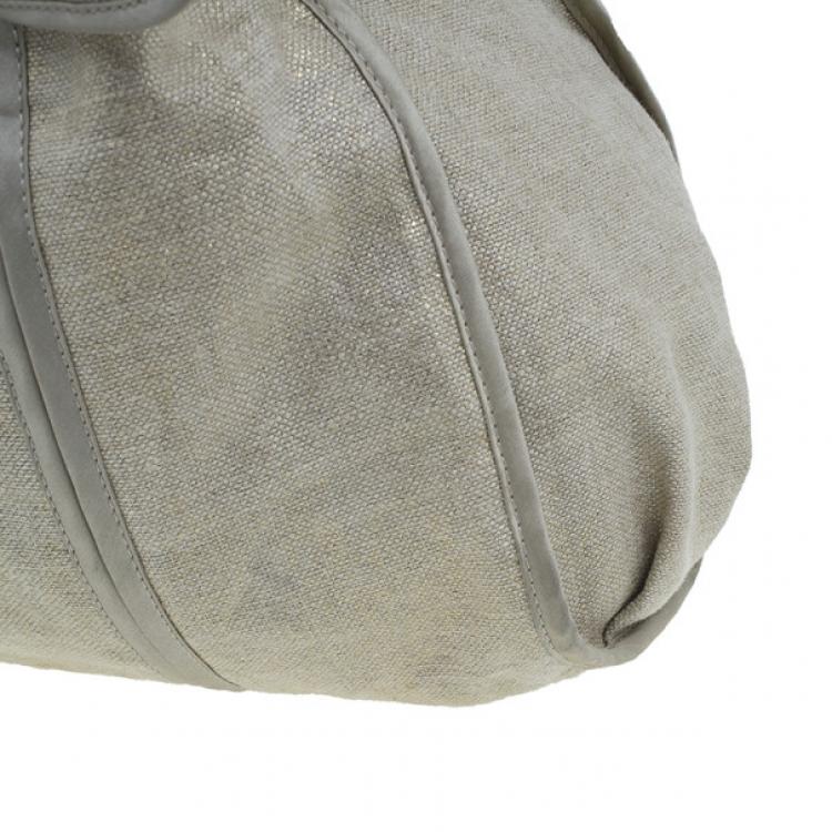 Pre Owned Stella McCartney Metallic Gold Canvas Hobo