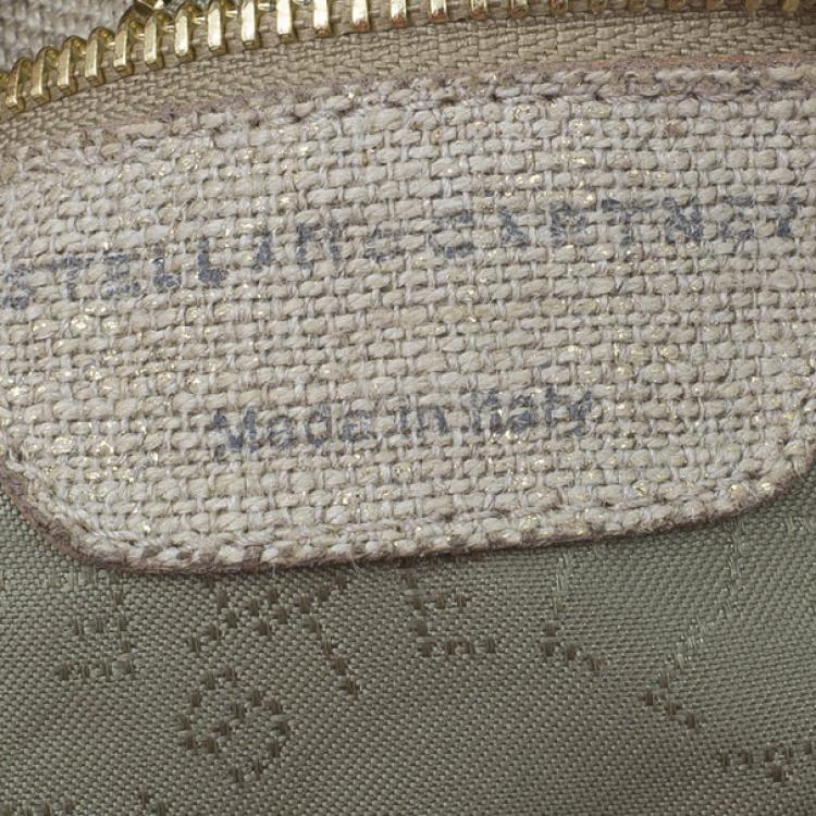 Pre Owned Stella McCartney Metallic Gold Canvas Hobo