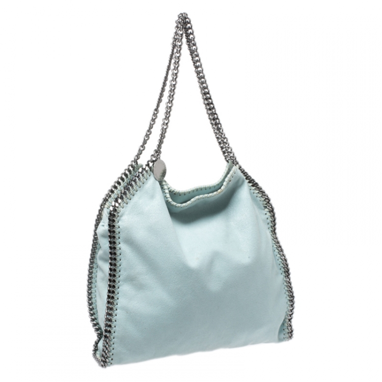 Pre Owned Stella McCartney Lime Green Faux Leather Small Falabella Tote