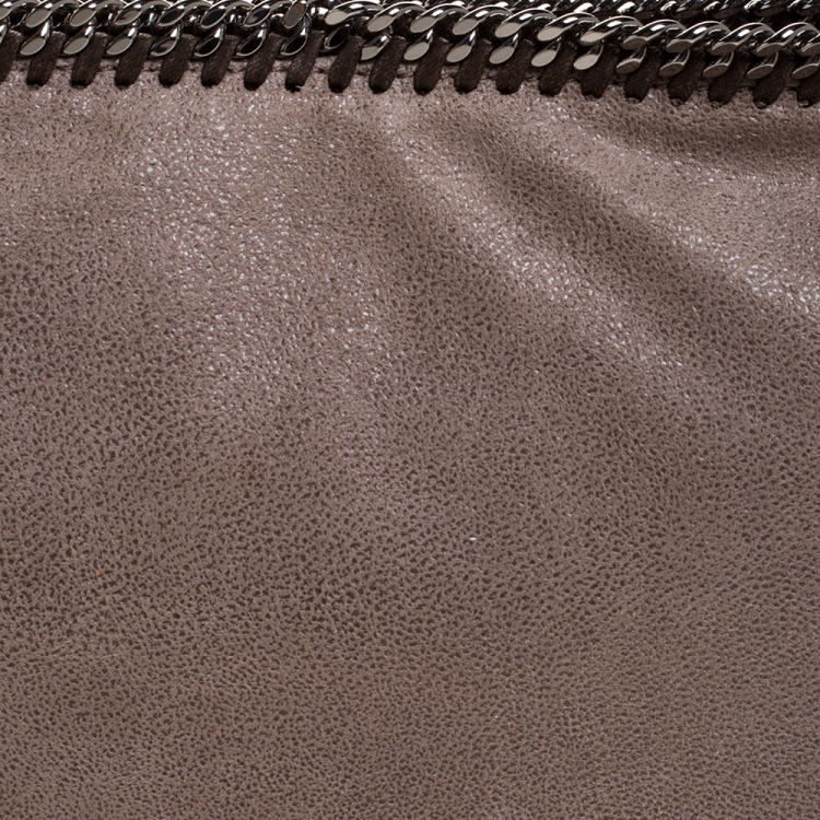 Pre Owned Stella McCartney Light Brown Faux Leather Falabella Clutch