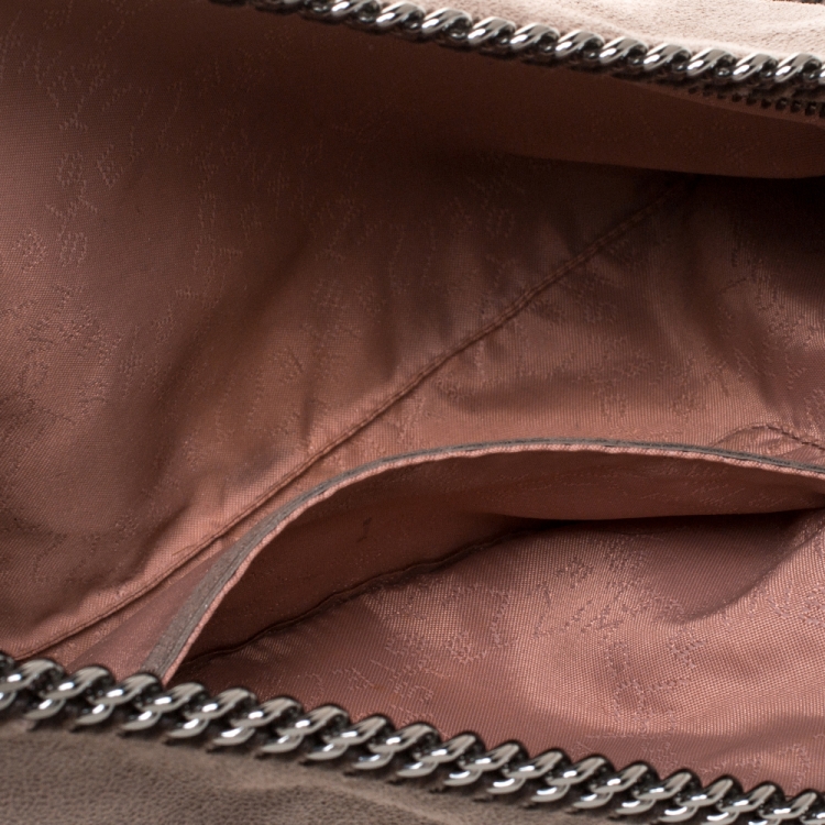 Pre Owned Stella McCartney Light Brown Faux Leather Falabella Clutch