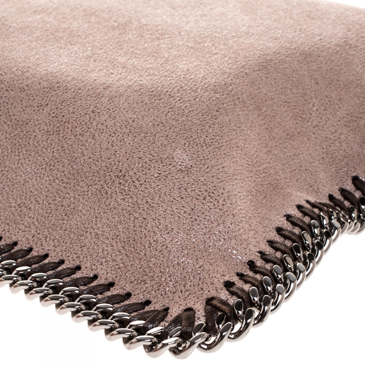 Pre Owned Stella McCartney Light Brown Faux Leather Falabella Clutch