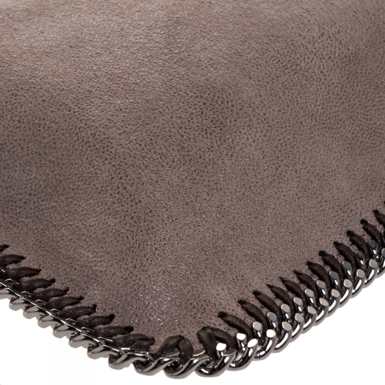 Pre Owned Stella McCartney Light Brown Faux Leather Falabella Clutch