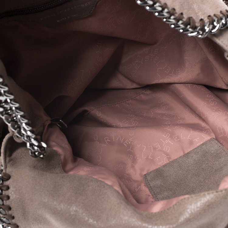 Pre Owned Stella McCartney Light Brown Faux Leather Falabella Bag