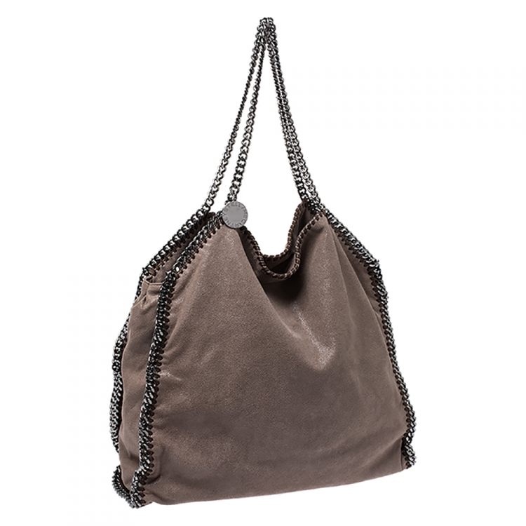 Pre Owned Stella McCartney Light Brown Faux Leather Falabella Bag