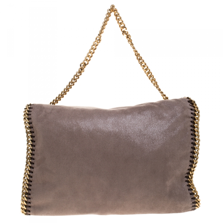 Pre Owned Stella McCartney Light Brown Faux Leather Falabella Tote