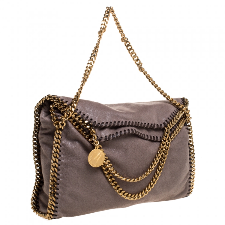 Pre Owned Stella McCartney Light Brown Faux Leather Falabella Tote