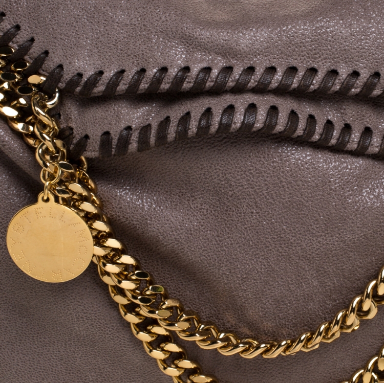 Pre Owned Stella McCartney Light Brown Faux Leather Falabella Tote