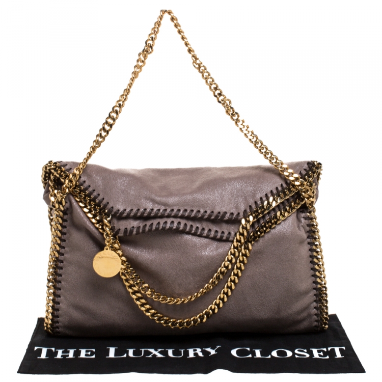 Pre Owned Stella McCartney Light Brown Faux Leather Falabella Tote