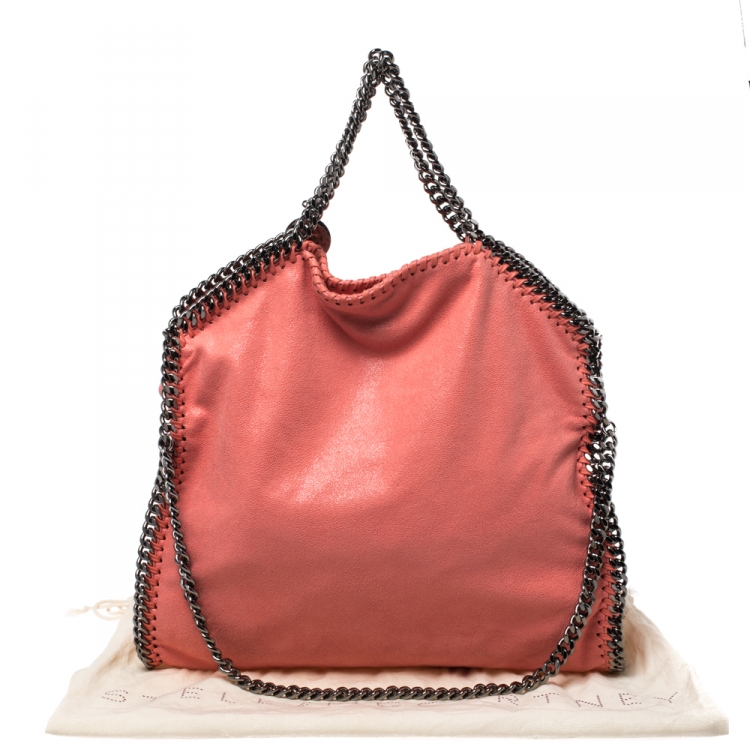 مملوكة مسبقًا Stella McCartney Orange Faux Leather Small Falabella Tote